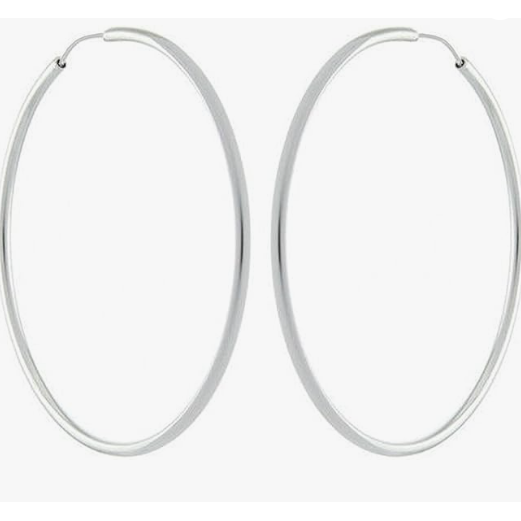 1.5 x 60mm Silver Endless Hoops-Earrings-Carla Nancy B-hurdles-jewelry-boulder-colorado