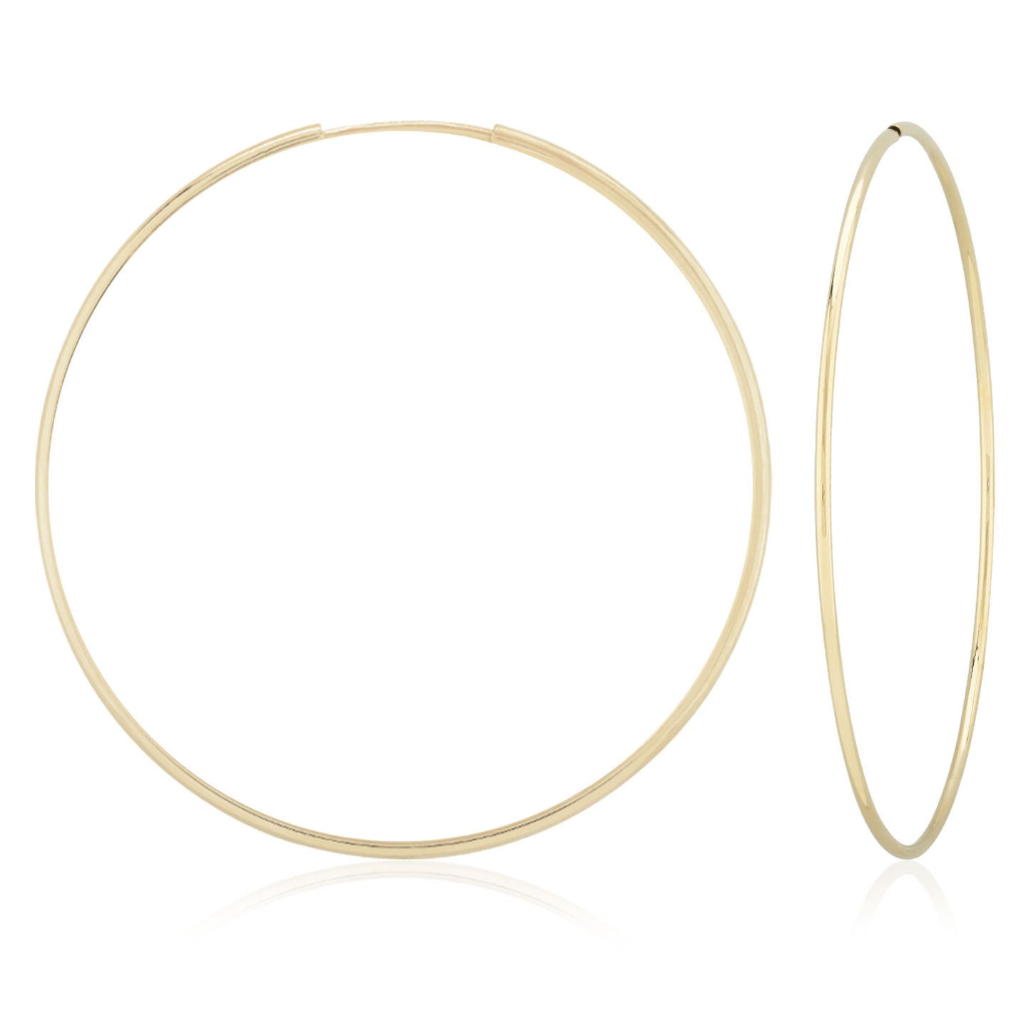 1.5 x 70mm Endless Hoop Earrings-Earrings-Carla Nancy B-hurdles-jewelry-boulder-colorado