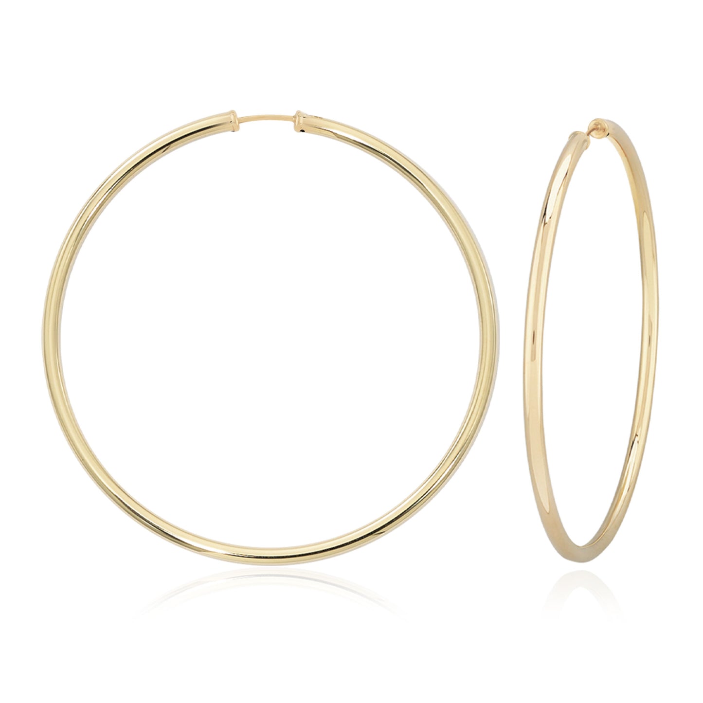 2.5 x 60mm Endless Wire Hoop Earrings-Earrings-Carla Nancy B-hurdles-jewelry-boulder-colorado