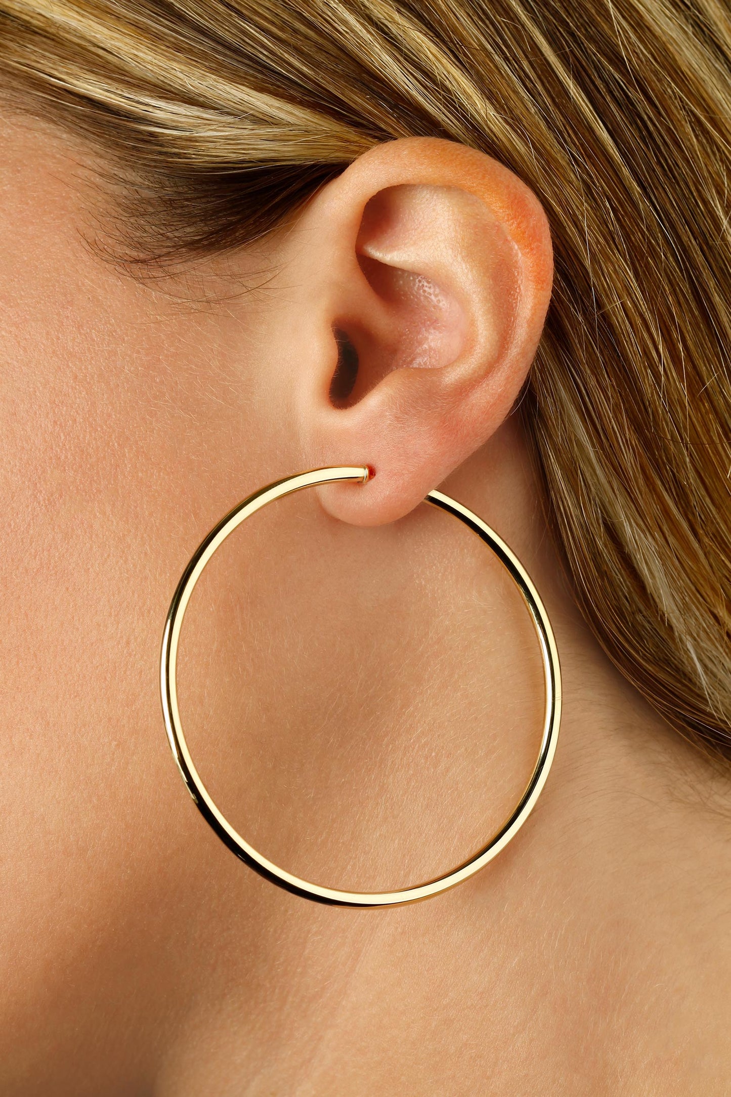 2.5 x 60mm Endless Wire Hoop Earrings-Earrings-Carla Nancy B-hurdles-jewelry-boulder-colorado