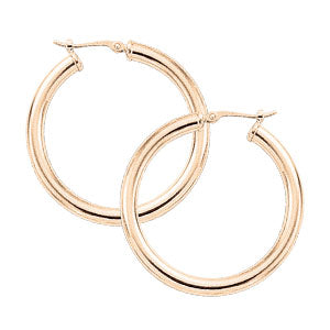 3 x 30mm Gold Hoop Earrings-Earrings-Carla Nancy B-14K White Gold-hurdles-jewelry-boulder-colorado