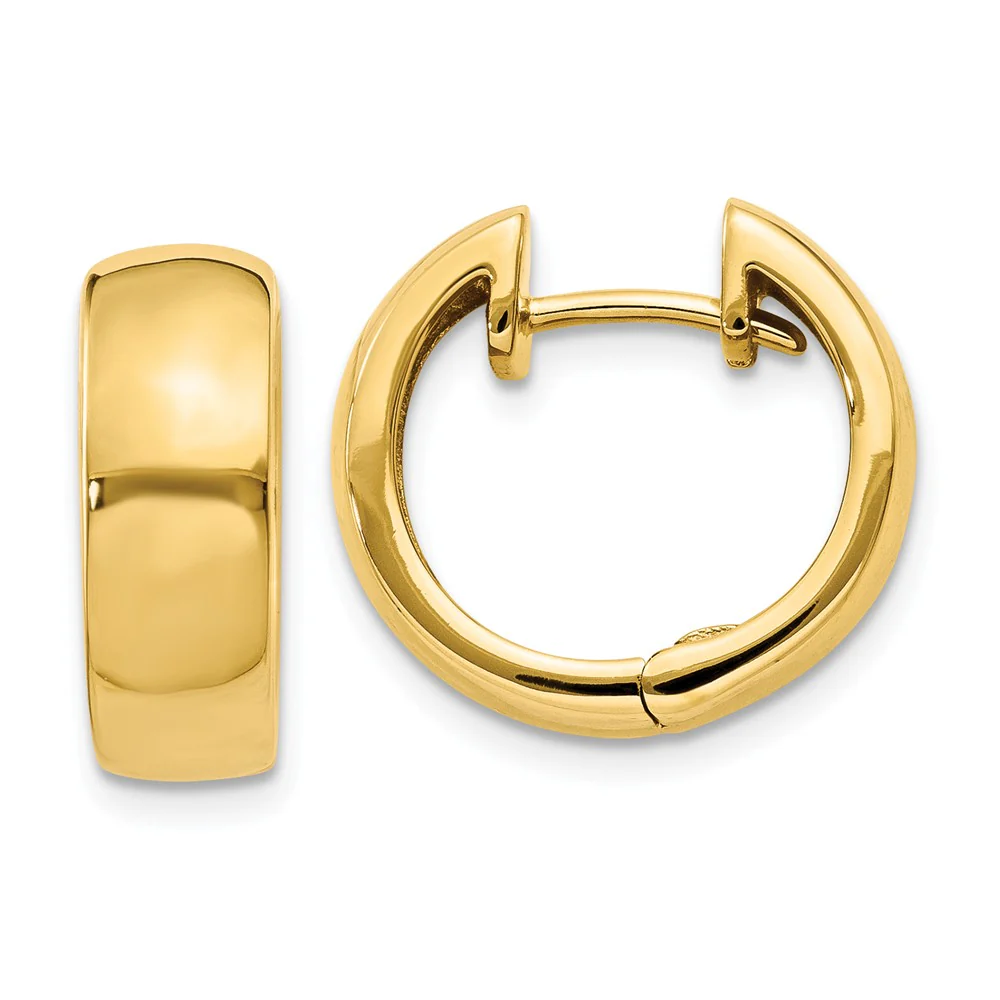 7 x 15mm Huggie Earrings-Earrings-Carla Nancy B-hurdles-jewelry-boulder-colorado