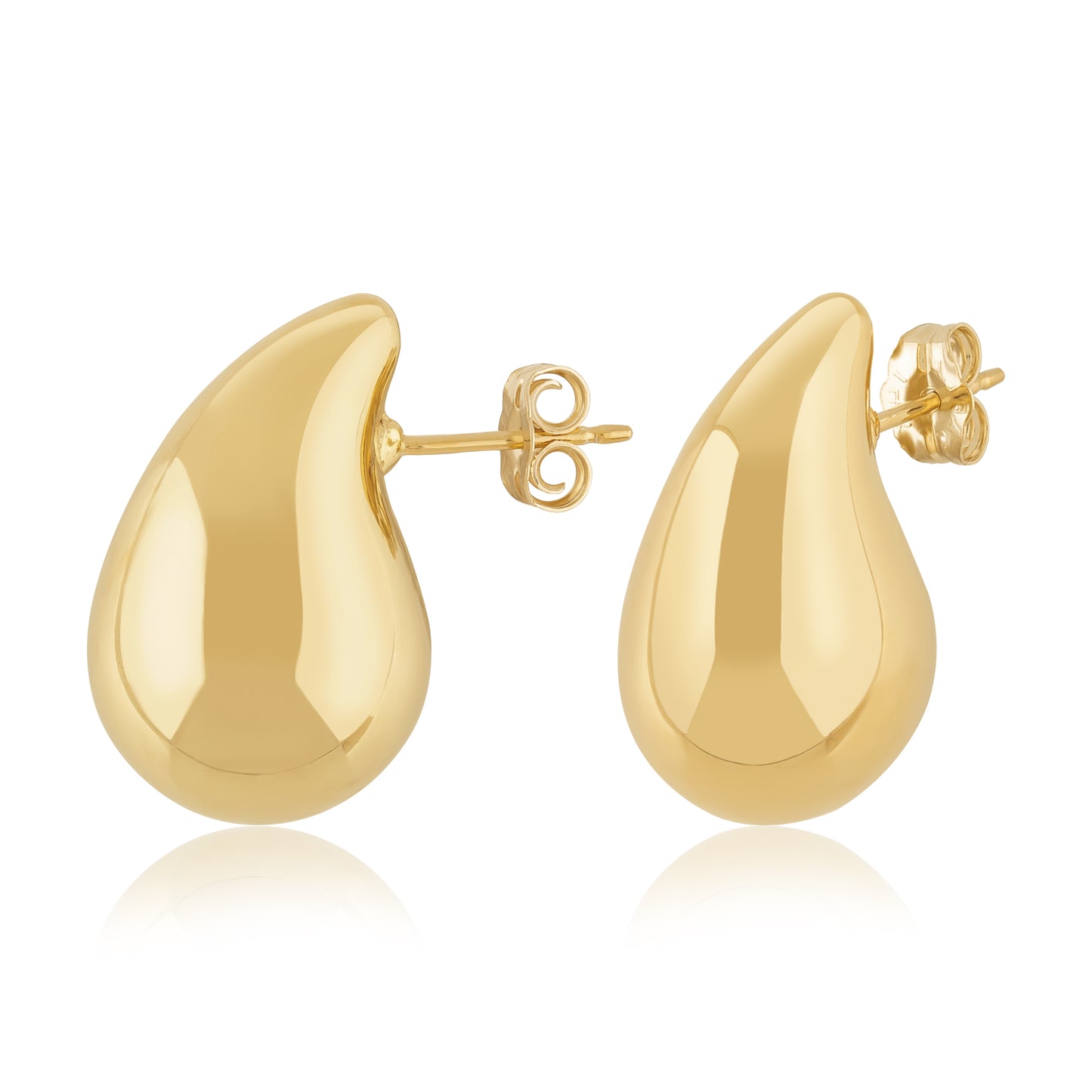 Gold Tear Drop Earrings-Earrings-Carla Nancy B-hurdles-jewelry-boulder-colorado