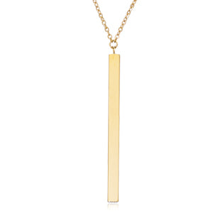 Gold Vertical Bar Necklace-Necklace-Carla Nancy B-hurdles-jewelry-boulder-colorado
