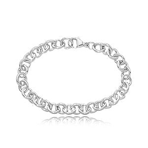 Silver Heavy Charm Link Bracelet-Bracelet-Carla Nancy B-hurdles-jewelry-boulder-colorado