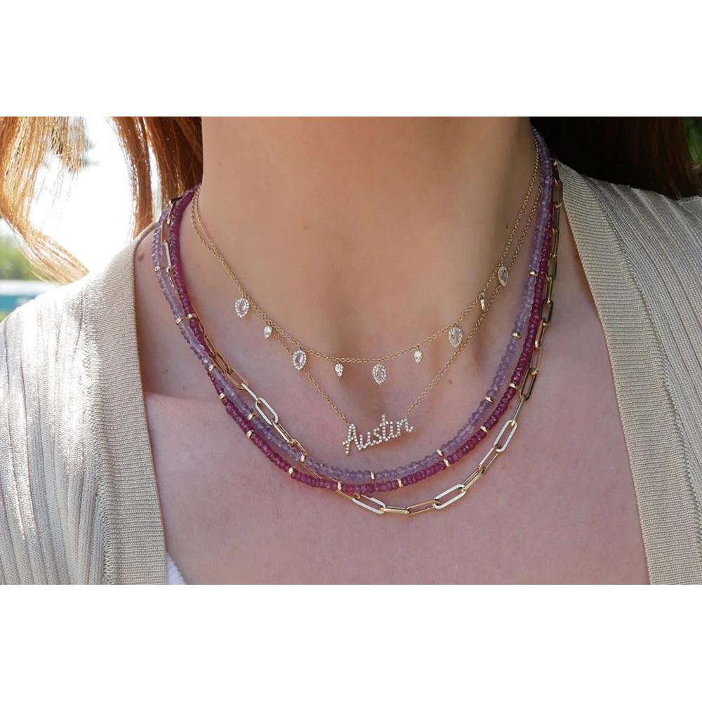 Birthstone Bead Necklace-Birthstone Collection-EF Collection-Garnet - January-hurdles-jewelry-boulder-colorado