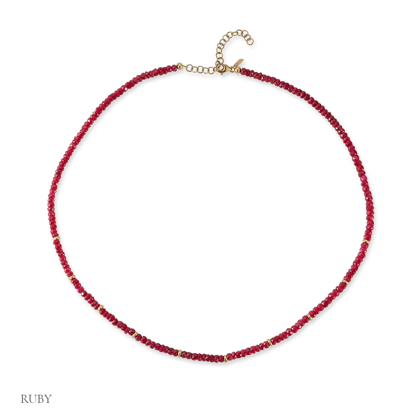 Birthstone Bead Necklace-Birthstone Collection-EF Collection-Garnet - January-hurdles-jewelry-boulder-colorado