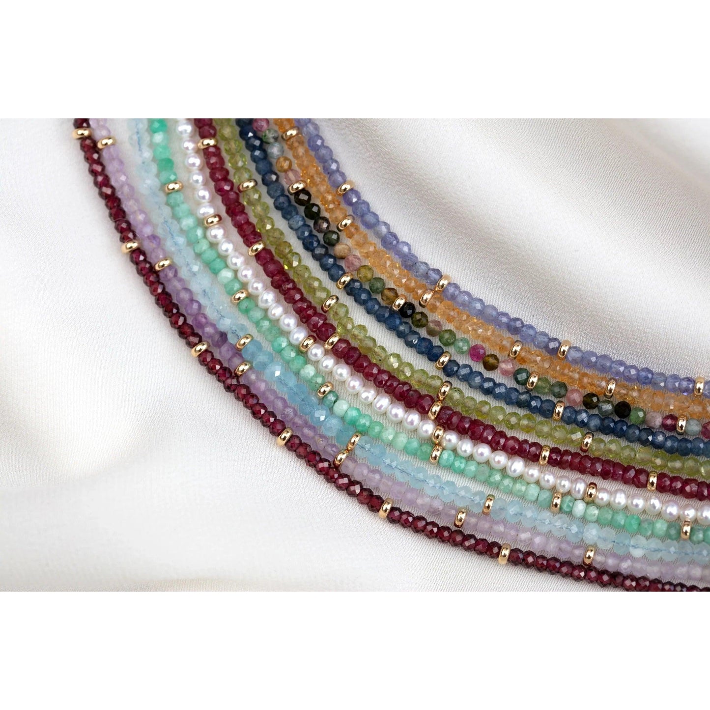 Birthstone Bead Necklace-Birthstone Collection-EF Collection-Garnet - January-hurdles-jewelry-boulder-colorado