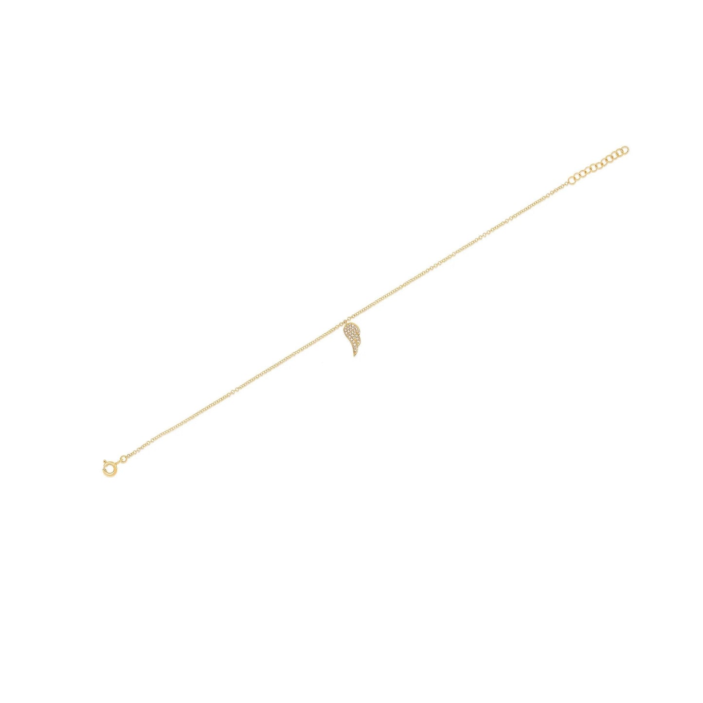 Diamond Angel Wing Anklet-Angel Wing Collection-EF Collection-14K White Gold-hurdles-jewelry-boulder-colorado