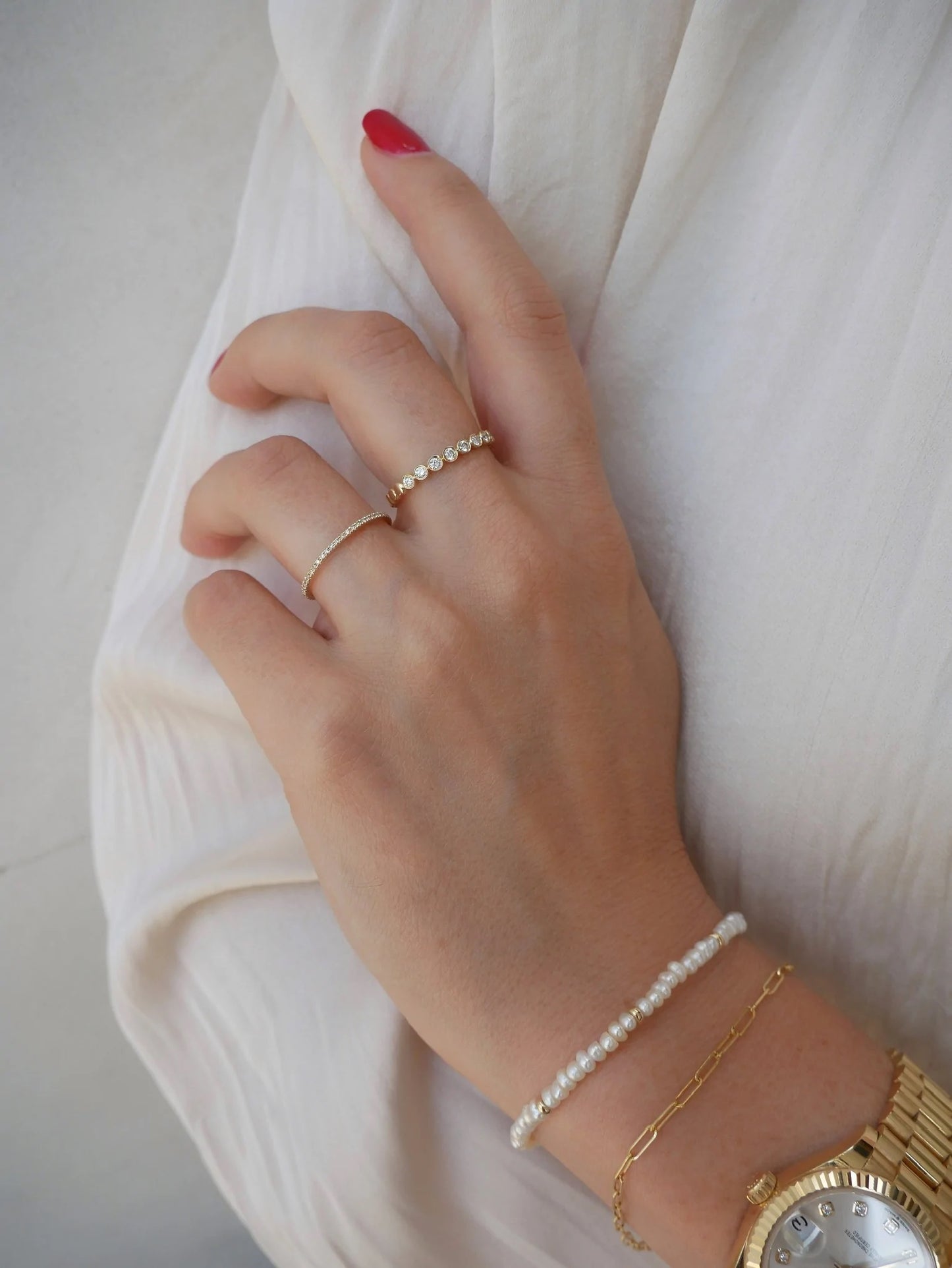 Diamond Bezel Stack Ring-Ring-EF Collection-I don' know or see my size-hurdles-jewelry-boulder-colorado