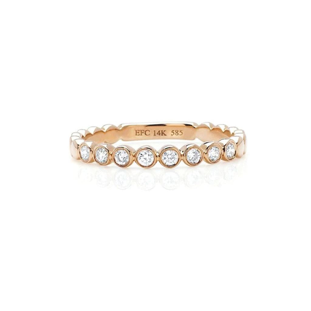 Diamond Bezel Stack Ring-Ring-EF Collection-I don' know or see my size-hurdles-jewelry-boulder-colorado
