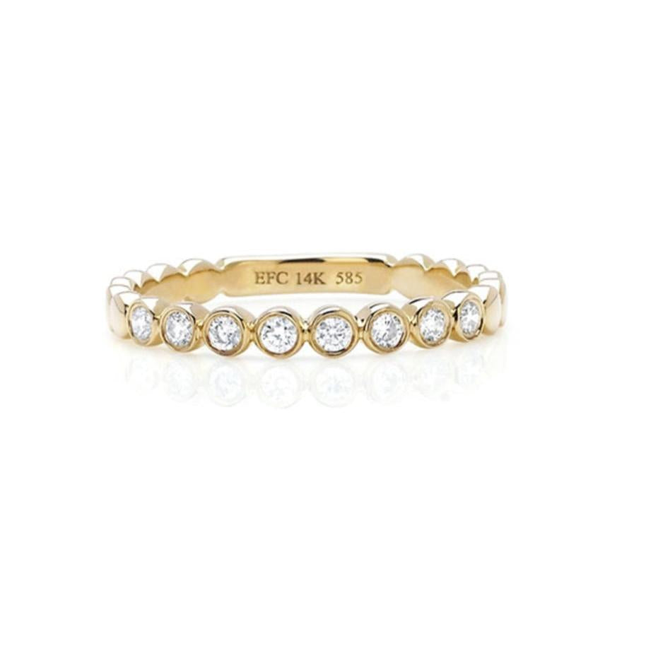 Diamond Bezel Stack Ring-Ring-EF Collection-I don' know or see my size-hurdles-jewelry-boulder-colorado