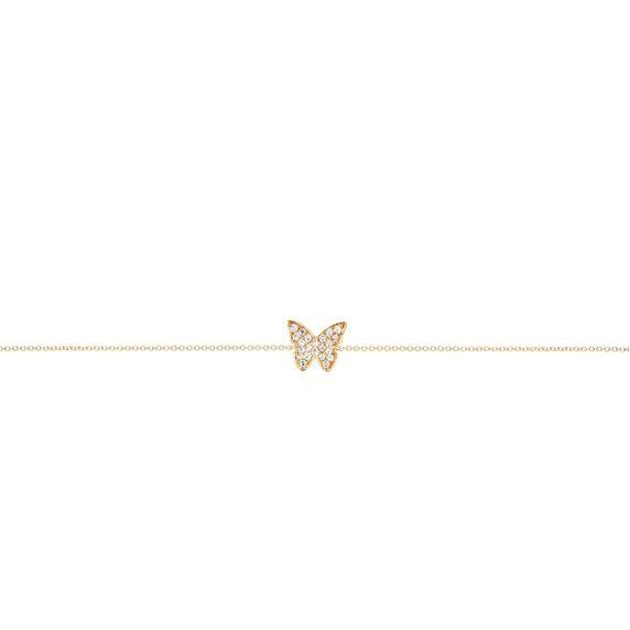 Diamond Butterfly Bracelet-Bracelet-EF Collection-14K Yellow Gold-hurdles-jewelry-boulder-colorado
