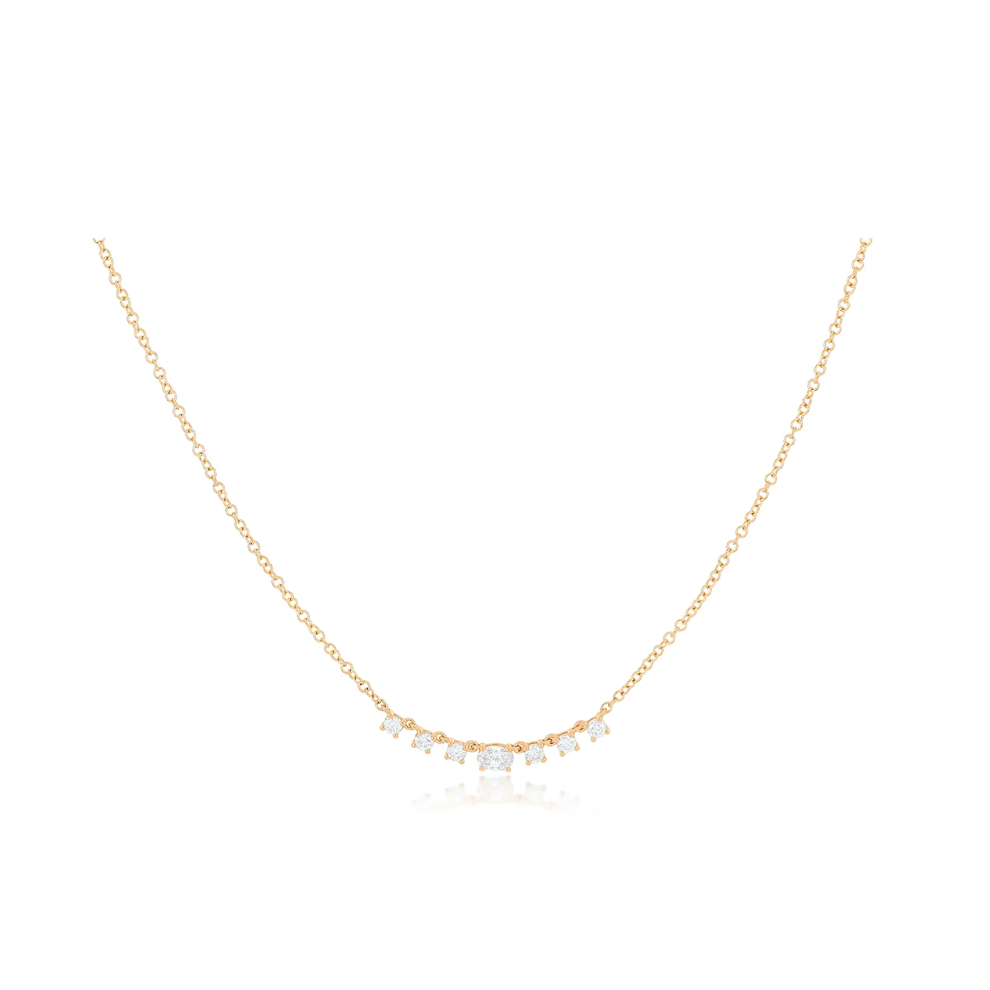 Diamond Carrie Necklace-Necklace-EF Collection-14K Yellow Gold-hurdles-jewelry-boulder-colorado