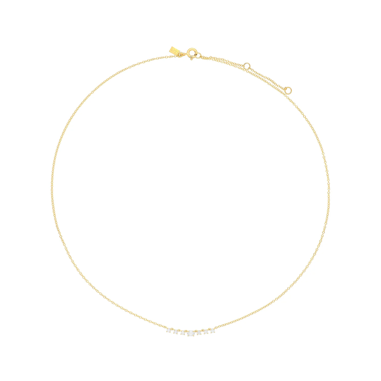 Diamond Carrie Necklace-Necklace-EF Collection-14K Yellow Gold-hurdles-jewelry-boulder-colorado