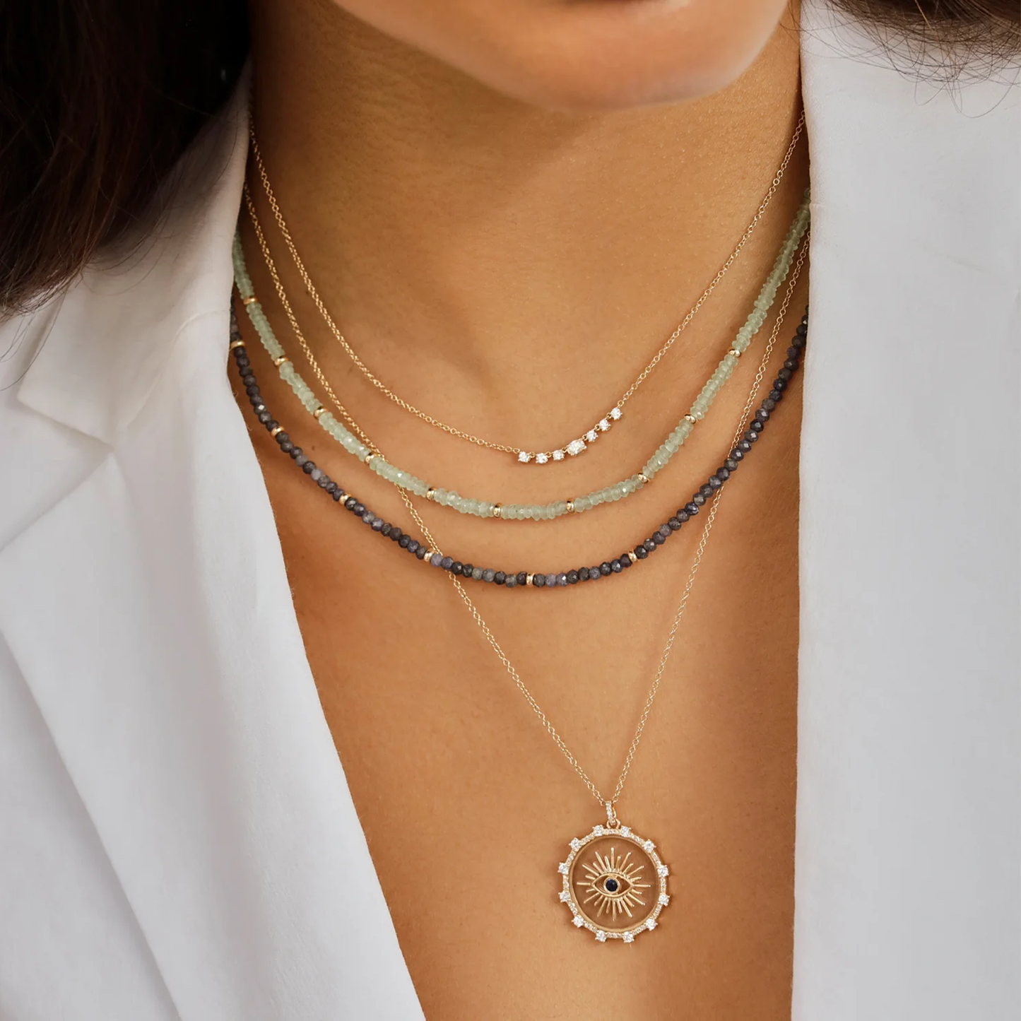 Diamond Carrie Necklace-Necklace-EF Collection-14K Yellow Gold-hurdles-jewelry-boulder-colorado