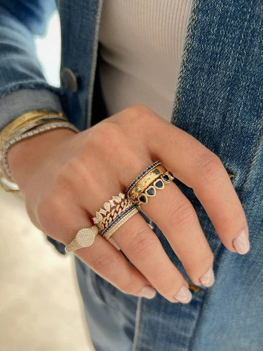 Diamond Double Eternity Band Ring-Ring-EF Collection-I don' know or see my size-hurdles-jewelry-boulder-colorado