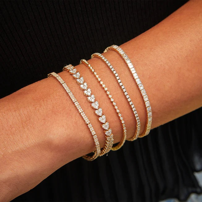 Diamond Double Row Bracelet-Bracelet-EF Collection-hurdles-jewelry-boulder-colorado