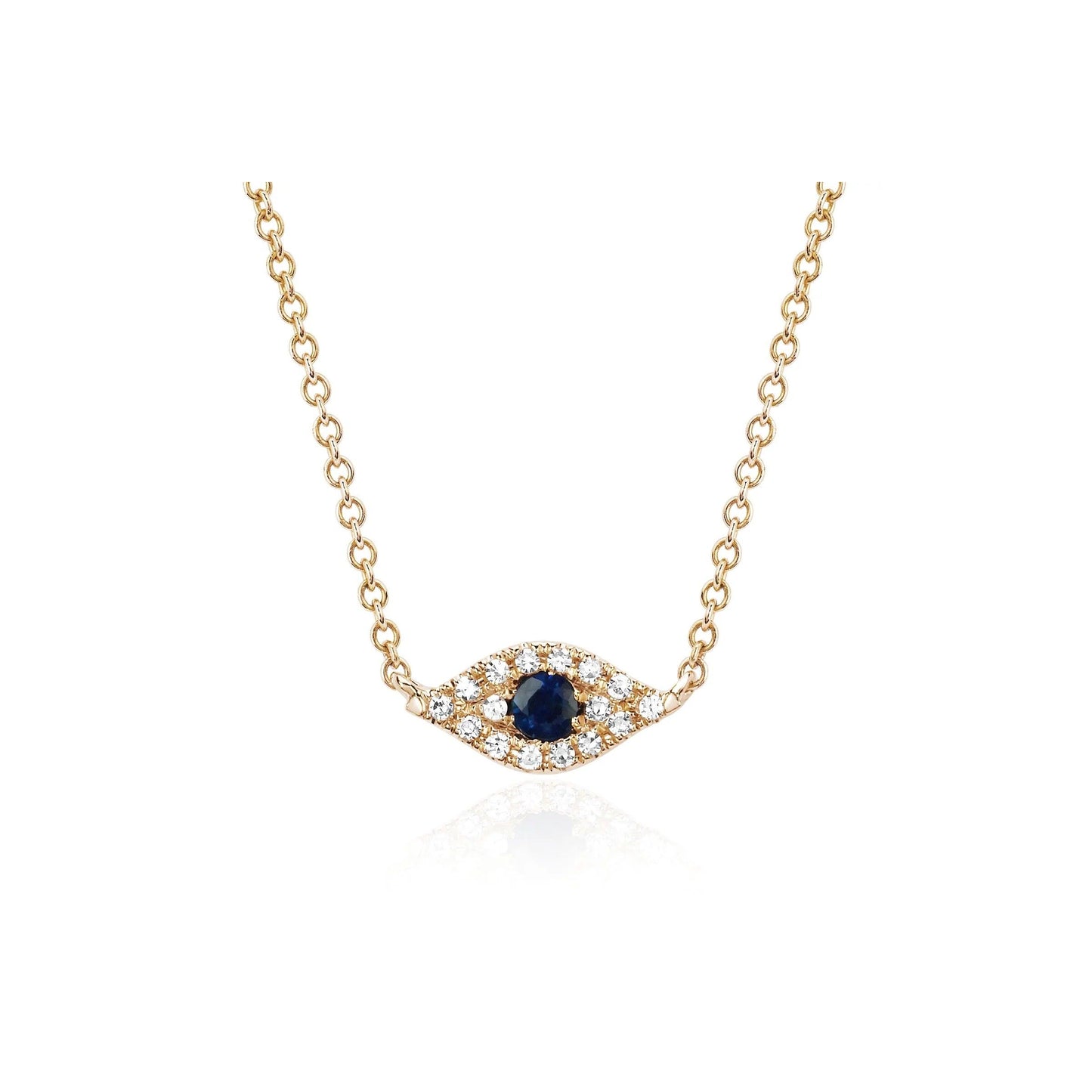 Diamond Evil Eye Choker-Necklace-EF Collection-14K White Gold-hurdles-jewelry-boulder-colorado
