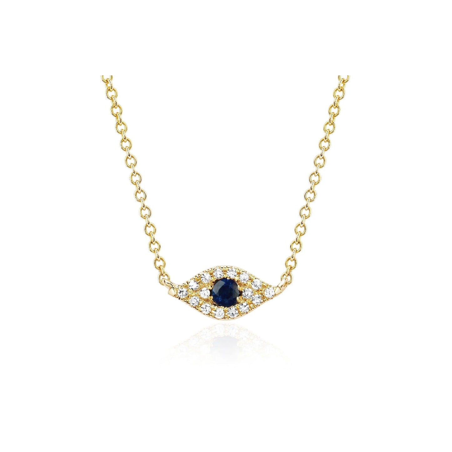 Diamond Evil Eye Choker-Necklace-EF Collection-14K White Gold-hurdles-jewelry-boulder-colorado