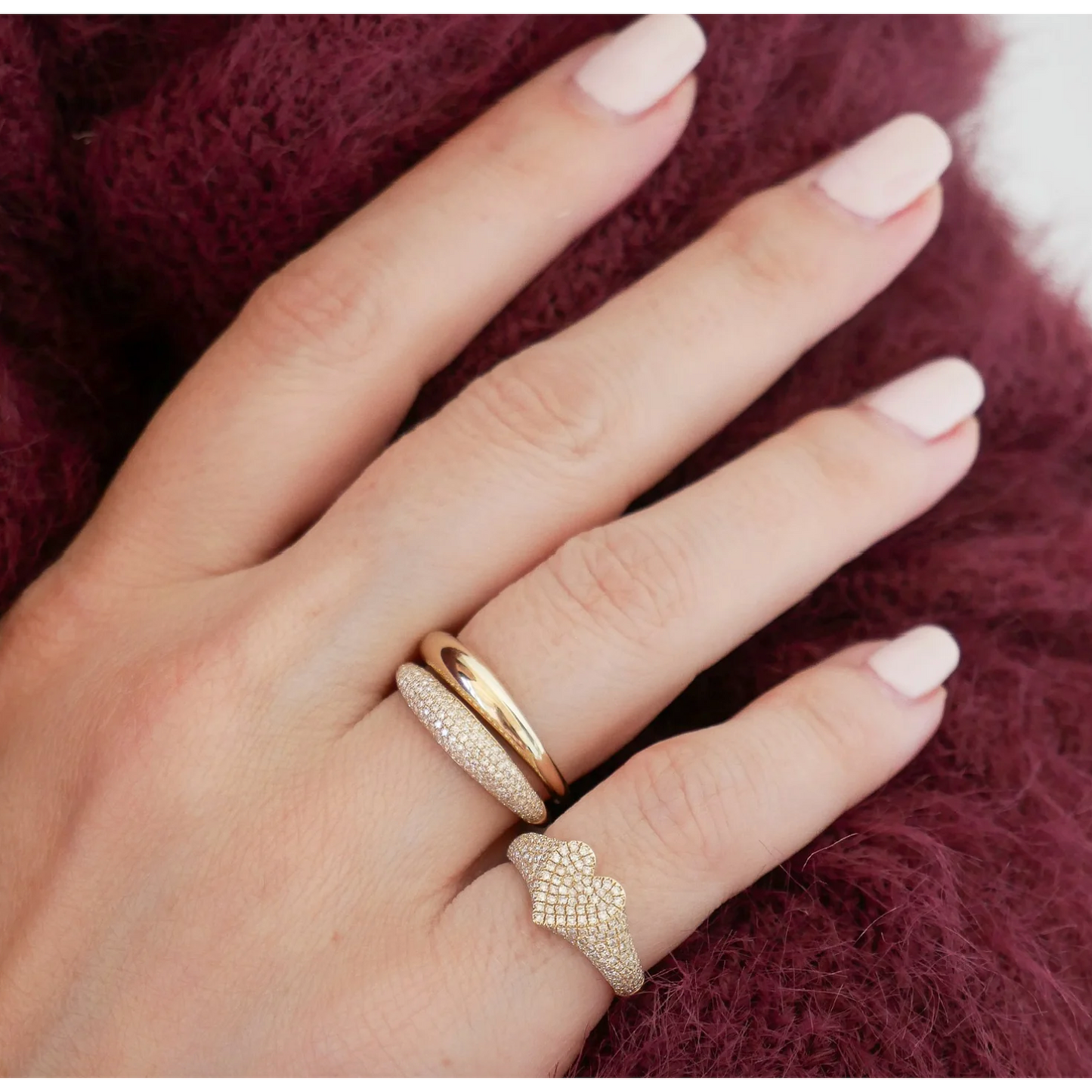 Diamond Heart Signet Ring-Ring-EF Collection-I don' know or see my size-hurdles-jewelry-boulder-colorado
