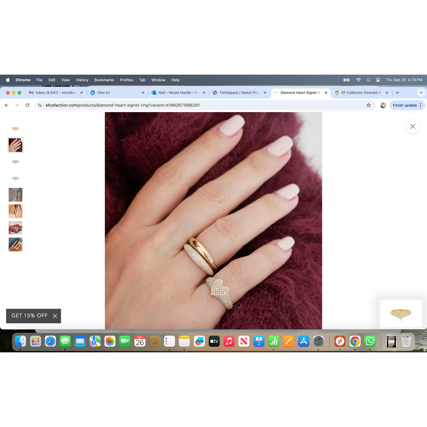 Diamond Heart Signet Ring-Ring-EF Collection-I don' know or see my size-hurdles-jewelry-boulder-colorado
