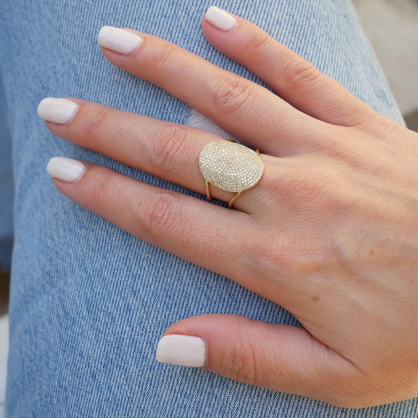 Diamond Jumbo Oval Ring-Ring-EF Collection-I don' know or see my size-hurdles-jewelry-boulder-colorado