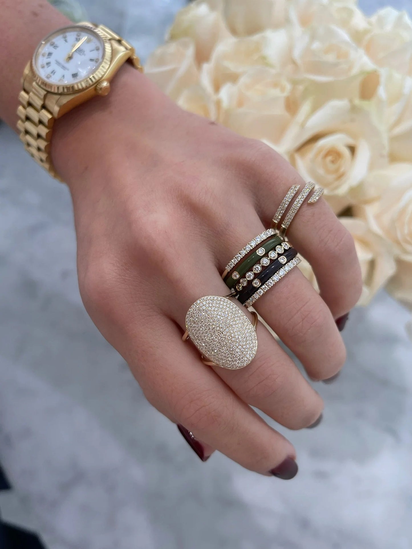 Diamond Jumbo Oval Ring-Ring-EF Collection-I don' know or see my size-hurdles-jewelry-boulder-colorado