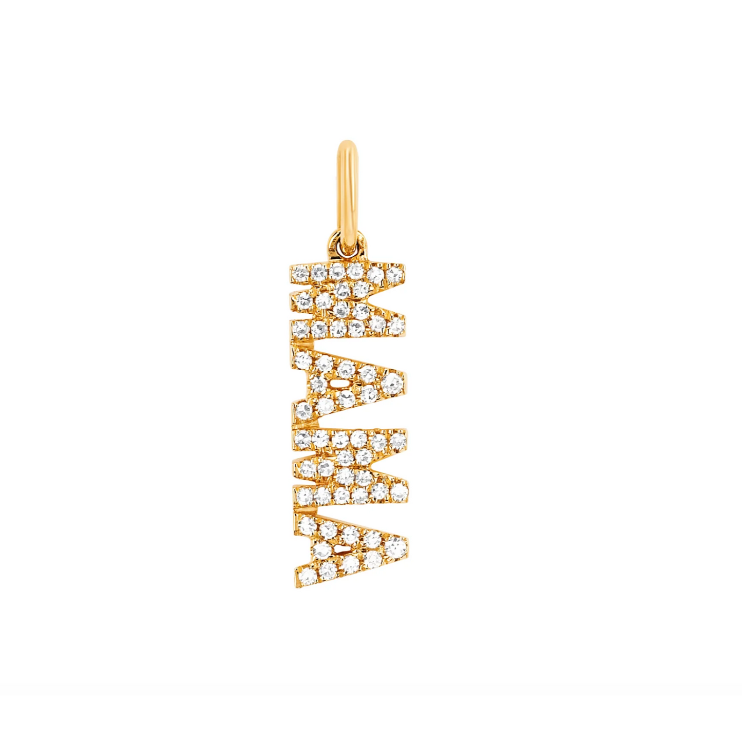 Diamond Mama Charm / Pendant-Pendant Charm-EF Collection-hurdles-jewelry-boulder-colorado