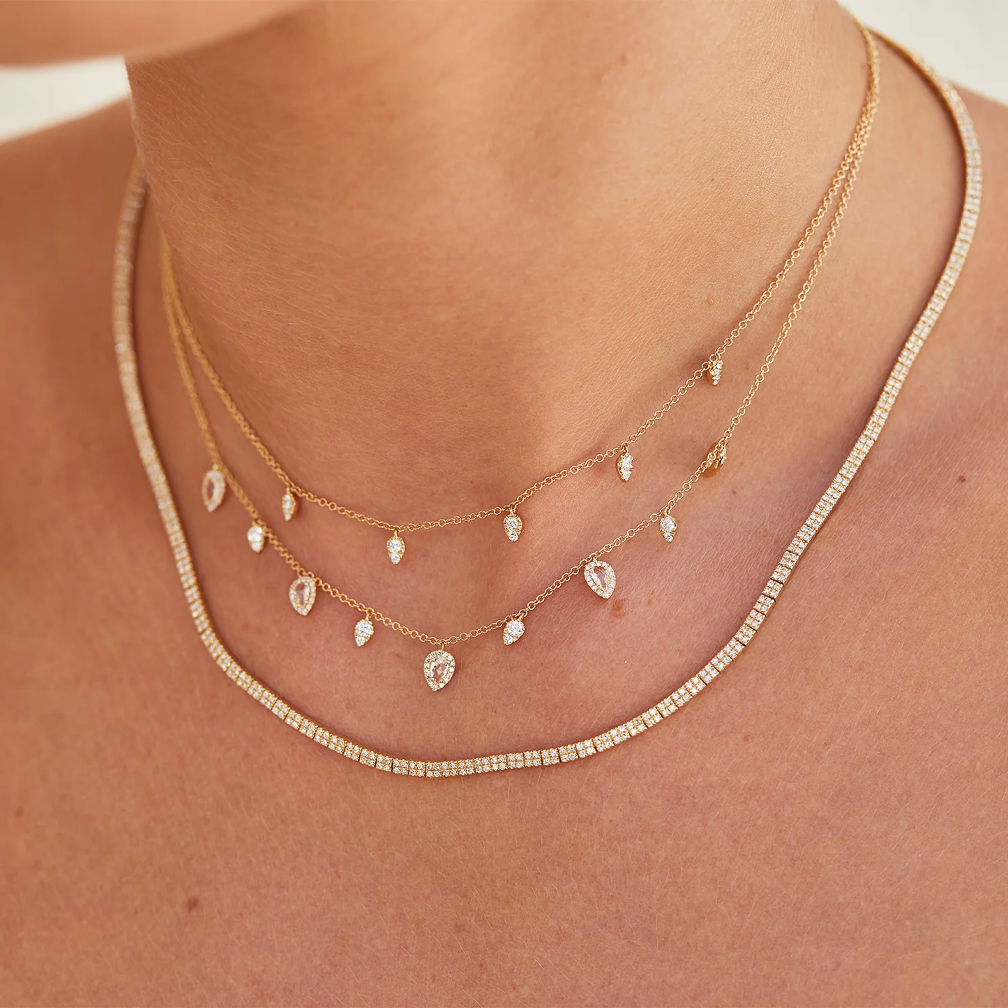 Diamond Margo Necklace-Necklace-EF Collection-14K Yellow Gold-hurdles-jewelry-boulder-colorado