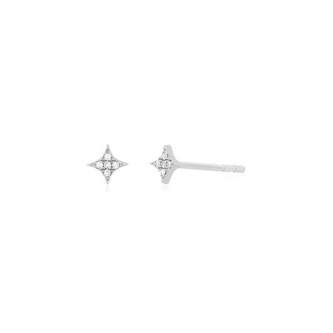 Diamond Sparkle Stud Earring-Earrings-EF Collection-14K Rose Gold-Pair-hurdles-jewelry-boulder-colorado