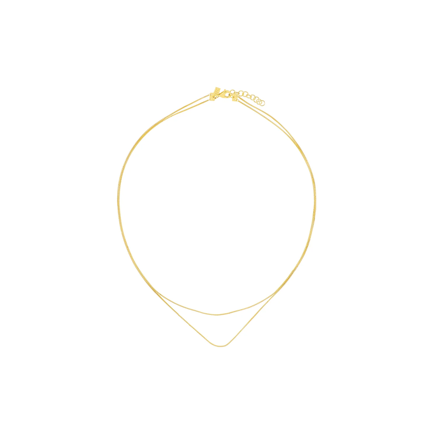 Double Strand Liquid Gold Necklace-Necklace-EF Collection-14K Yellow Gold-hurdles-jewelry-boulder-colorado