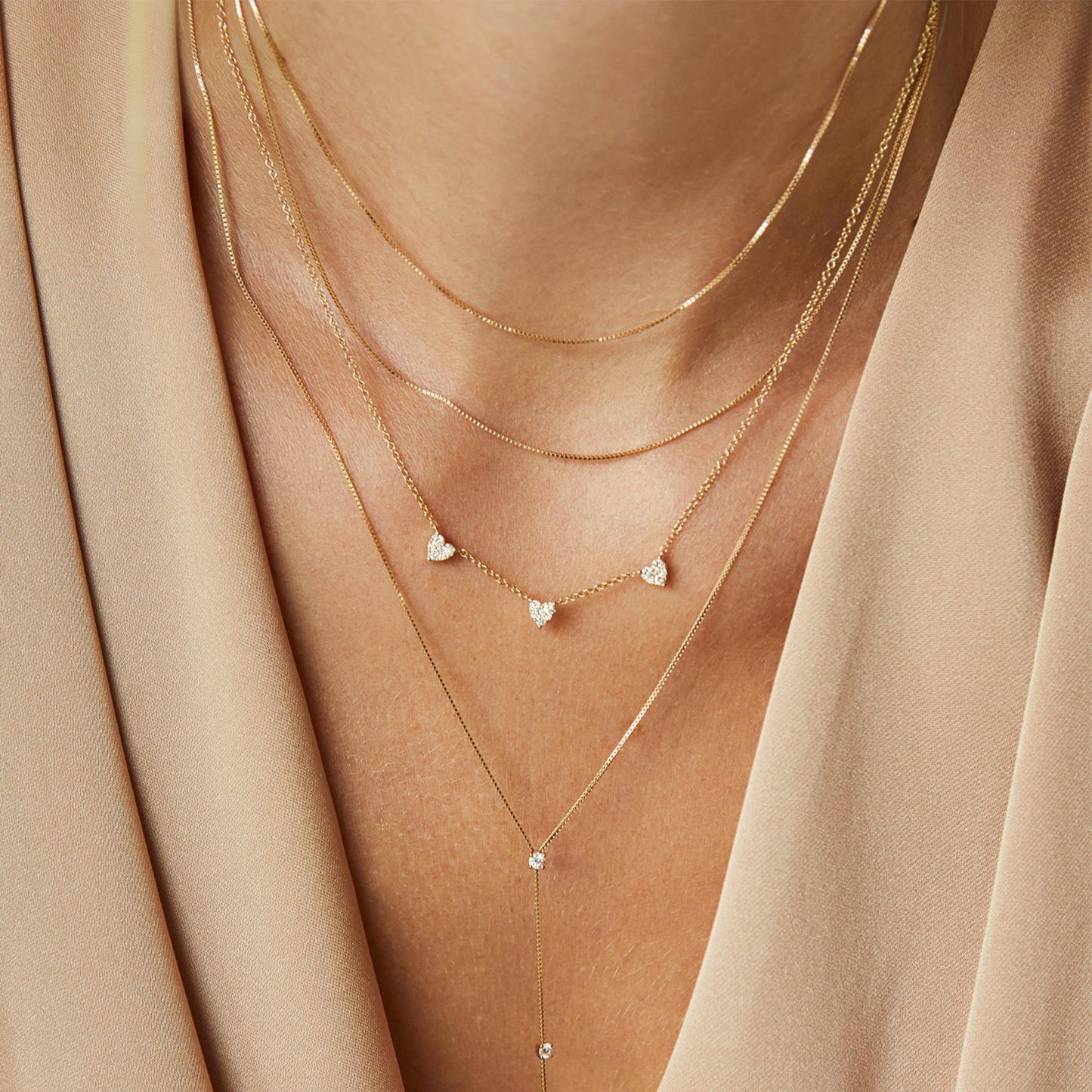 Double Strand Liquid Gold Necklace-Necklace-EF Collection-14K Yellow Gold-hurdles-jewelry-boulder-colorado