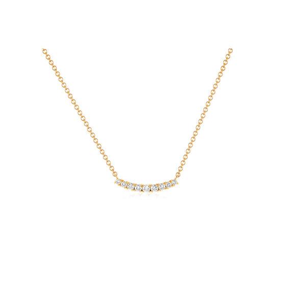 Full Cut Diamond Arc Necklace-Necklace-EF Collection-hurdles-jewelry-boulder-colorado