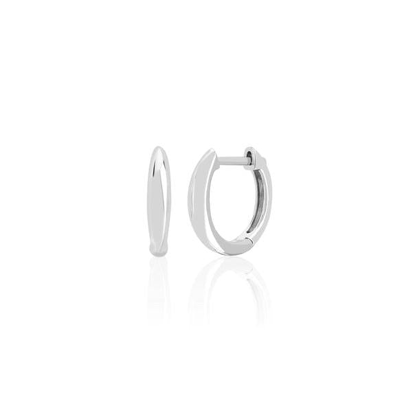 Gold Dome Mini Huggie Earrings-Earrings-EF Collection-14K Rose Gold-Pair-hurdles-jewelry-boulder-colorado
