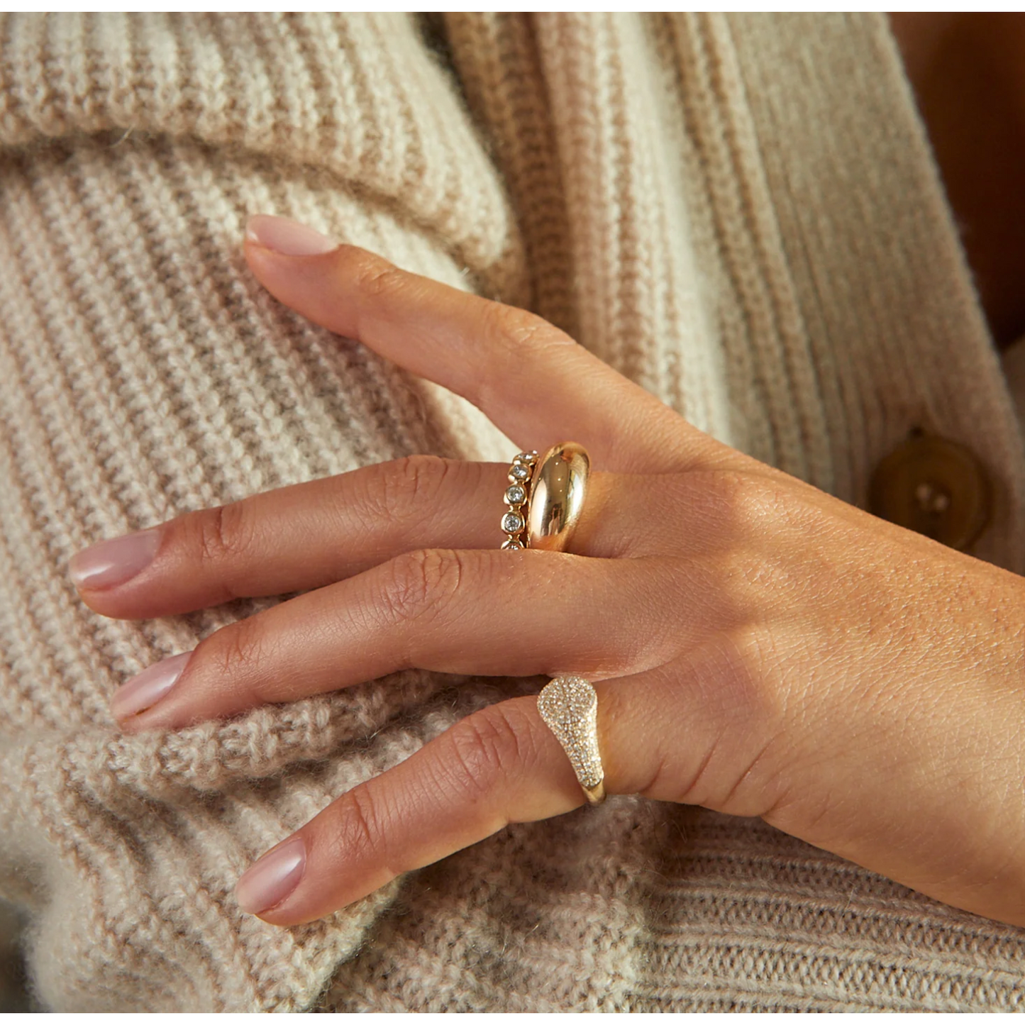 Gold Jumbo Dome Ring-Ring-EF Collection-I don' know or see my size-hurdles-jewelry-boulder-colorado