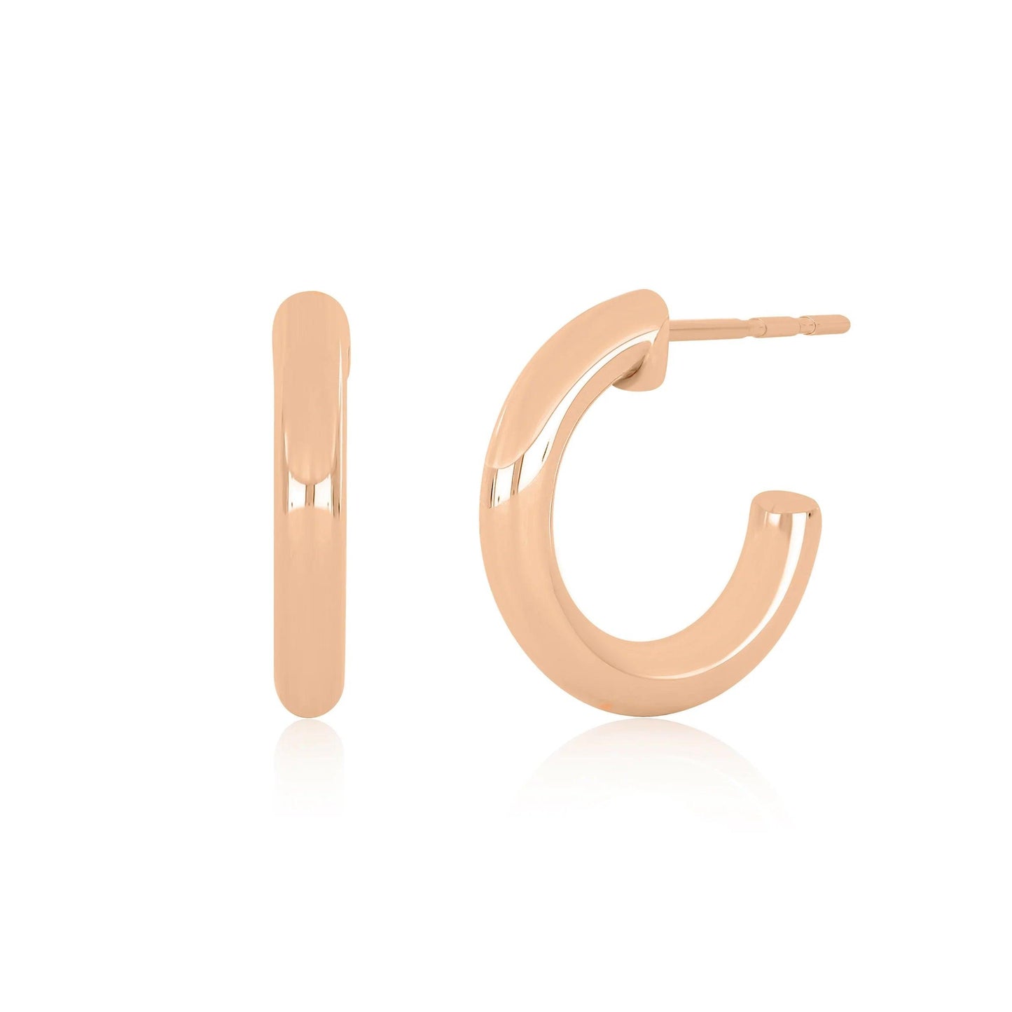 Gold Sasha Hoop Earrings-Earrings-EF Collection-14K Yellow Gold-hurdles-jewelry-boulder-colorado