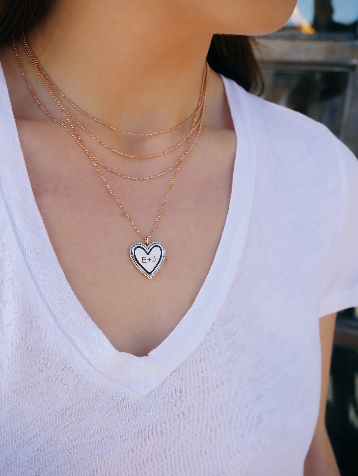 Hasson Triple Layered Chain Necklace-Chain-EF Collection-hurdles-jewelry-boulder-colorado