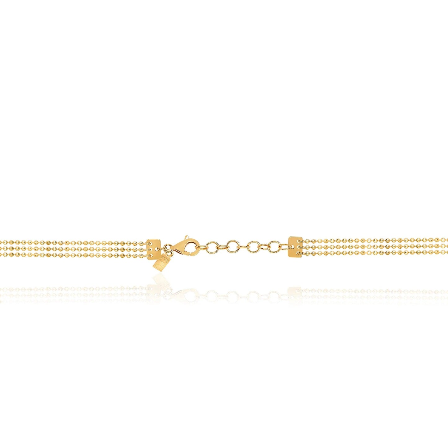 Hasson Triple Layered Chain Necklace-Chain-EF Collection-hurdles-jewelry-boulder-colorado