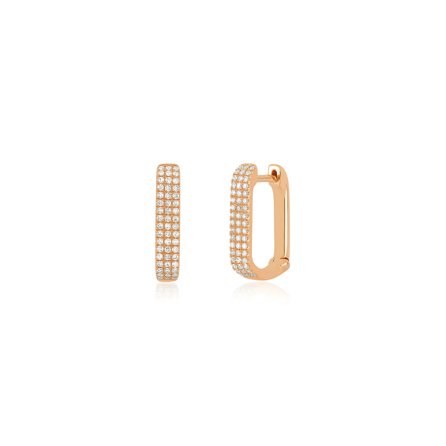 Jumbo Lola Hoop Earrings-Earrings-EF Collection-14k Rose Gold-Pair-hurdles-jewelry-boulder-colorado