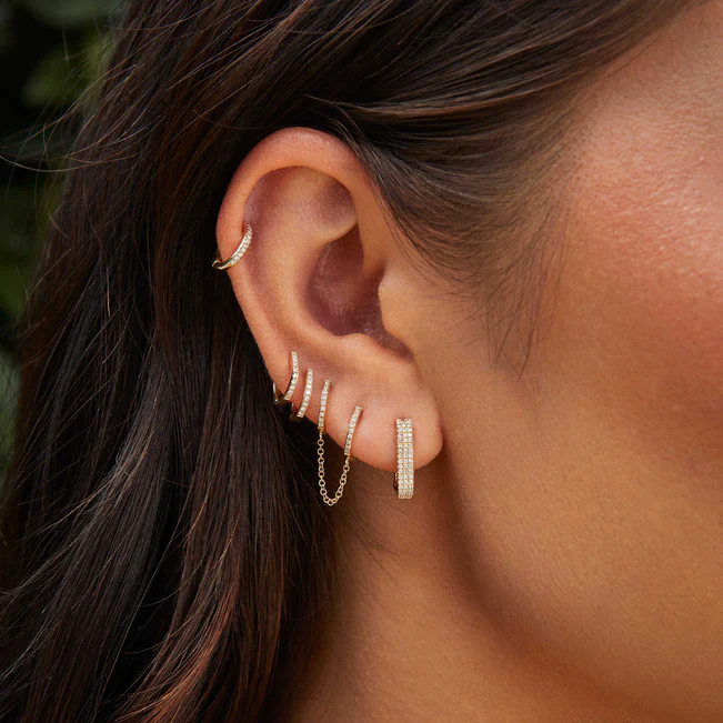 Jumbo Lola Hoop Earrings-Earrings-EF Collection-14k Rose Gold-Pair-hurdles-jewelry-boulder-colorado