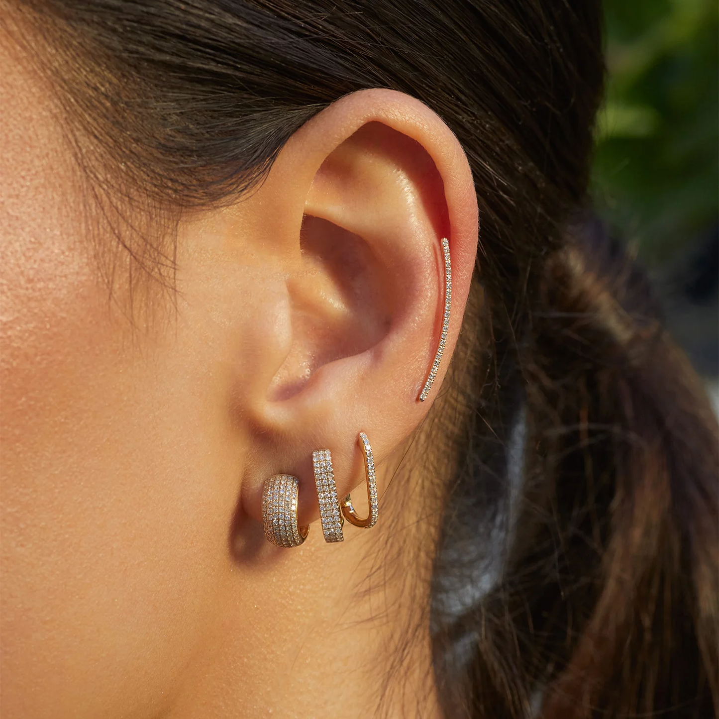 Jumbo Lola Hoop Earrings-Earrings-EF Collection-14k Rose Gold-Pair-hurdles-jewelry-boulder-colorado