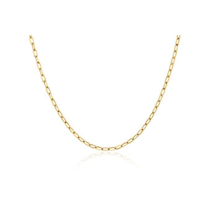 Mini Link Necklace-Chain-EF Collection-14K Yellow Gold-hurdles-jewelry-boulder-colorado