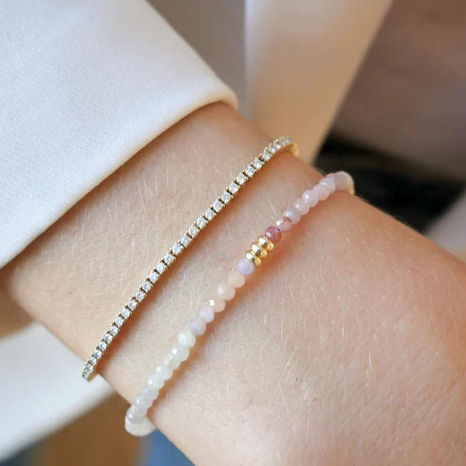 Ombré Sapphire Birthstone Bead Bracelet-Bracelet-EF Collection-hurdles-jewelry-boulder-colorado
