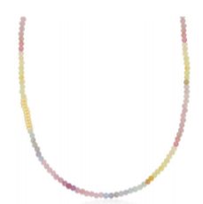 Ombré Sapphire Birthstone Bead Necklace & Triple Wrap Bracelet-Necklace-EF Collection-hurdles-jewelry-boulder-colorado