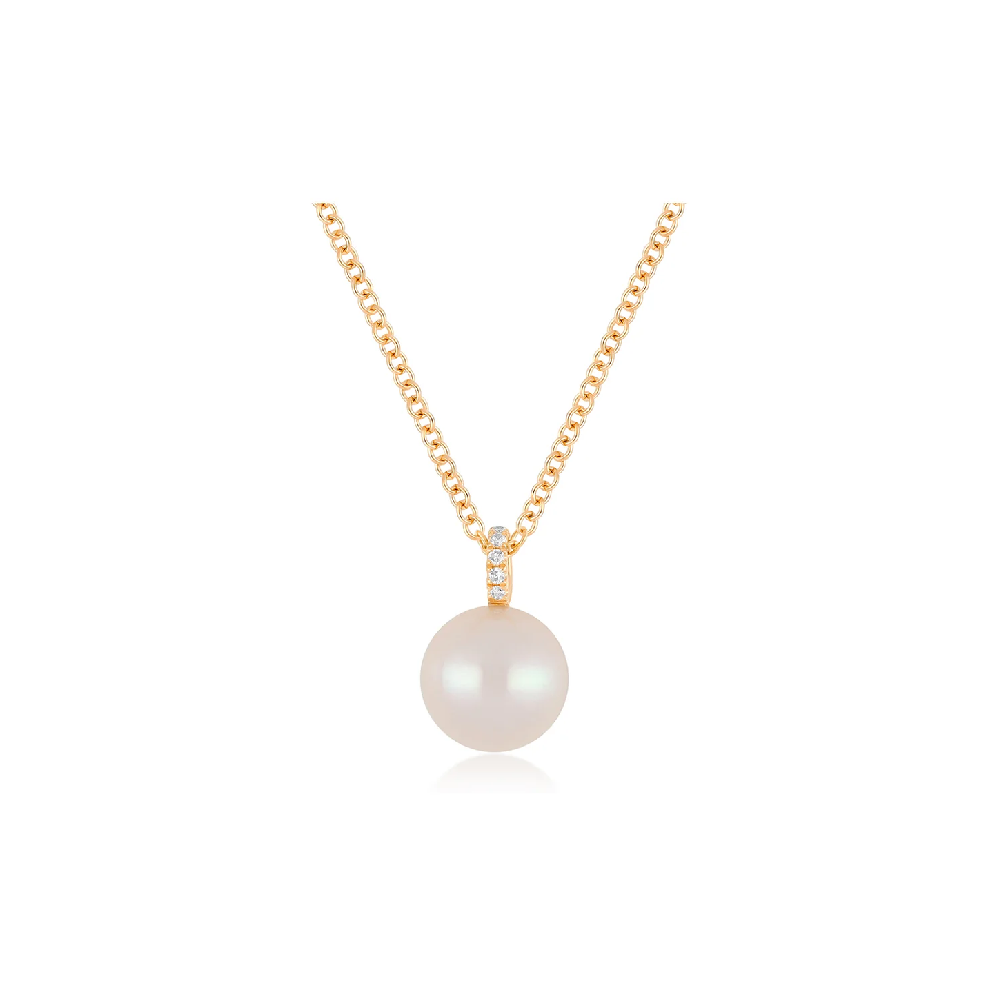 Pearl Drop Necklace-Necklace-EF Collection-14K Yellow Gold-hurdles-jewelry-boulder-colorado