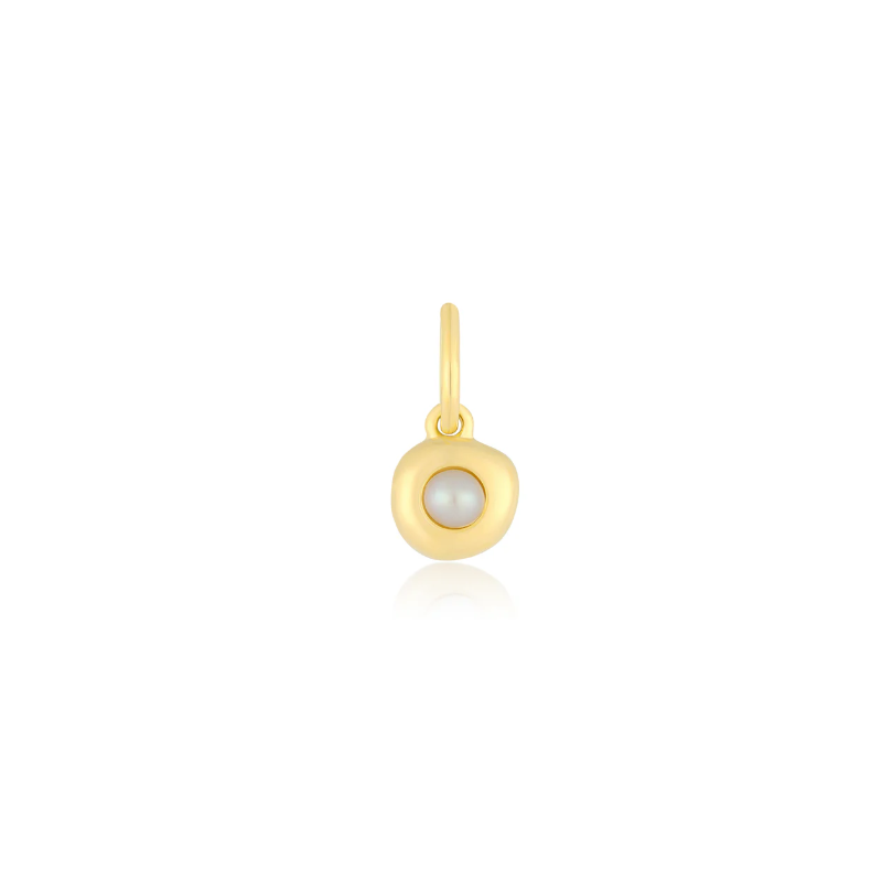 Pearl Pillow Birthstone Charm - June Birthstone-Pendant Charm-EF Collection-hurdles-jewelry-boulder-colorado