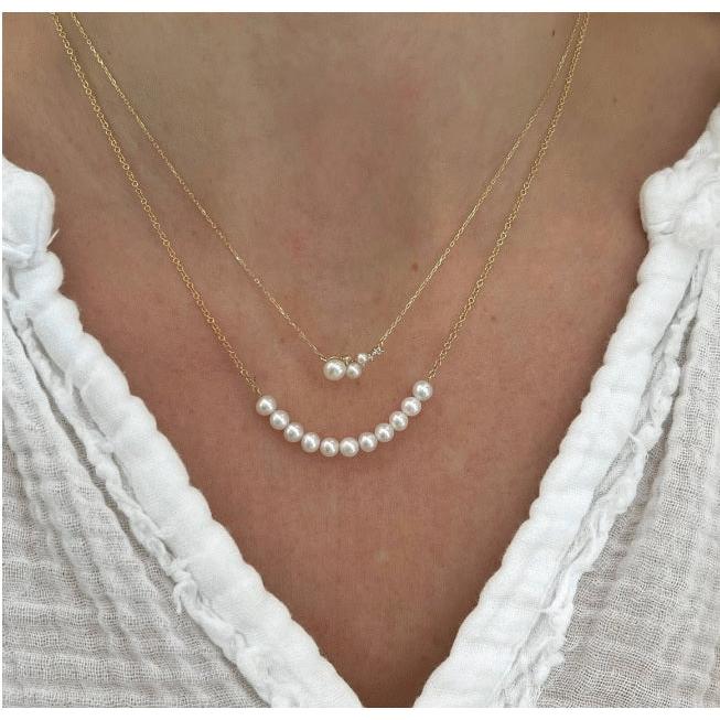 Pearl Smile Necklace-Necklace-EF Collection-hurdles-jewelry-boulder-colorado