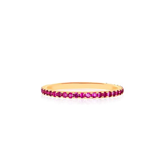 Ruby Eternity Stack Ring-Ring-EF Collection-hurdles-jewelry-boulder-colorado