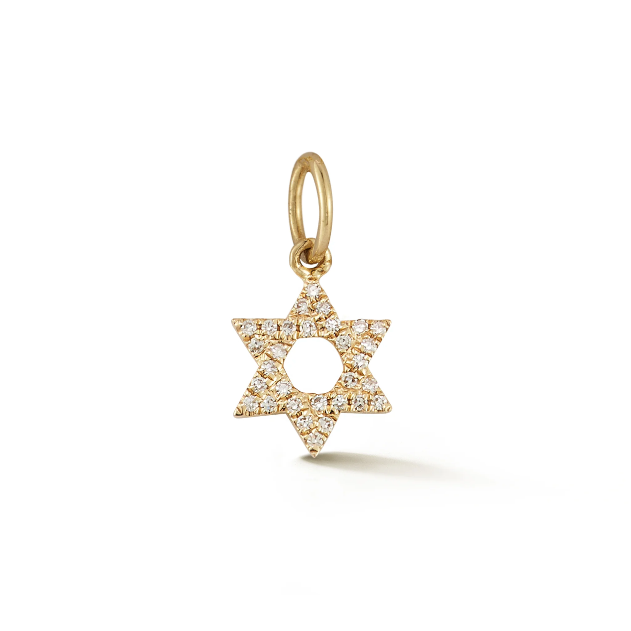Star of David Charm / Pendant-Pendant Charm-EF Collection-14K Yellow Gold-hurdles-jewelry-boulder-colorado
